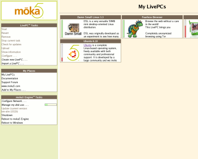 moka5 Engine UI